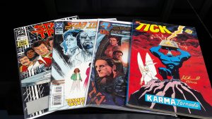 4 US-Comics: Star Trek, Star Trek TNG, Star Trek DS9, The Tick Karma Tornado