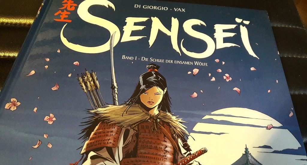 Ausschnitt vom Cover zeigt Samurai und Titelschriftzug