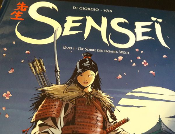 Ausschnitt vom Cover zeigt Samurai und Titelschriftzug