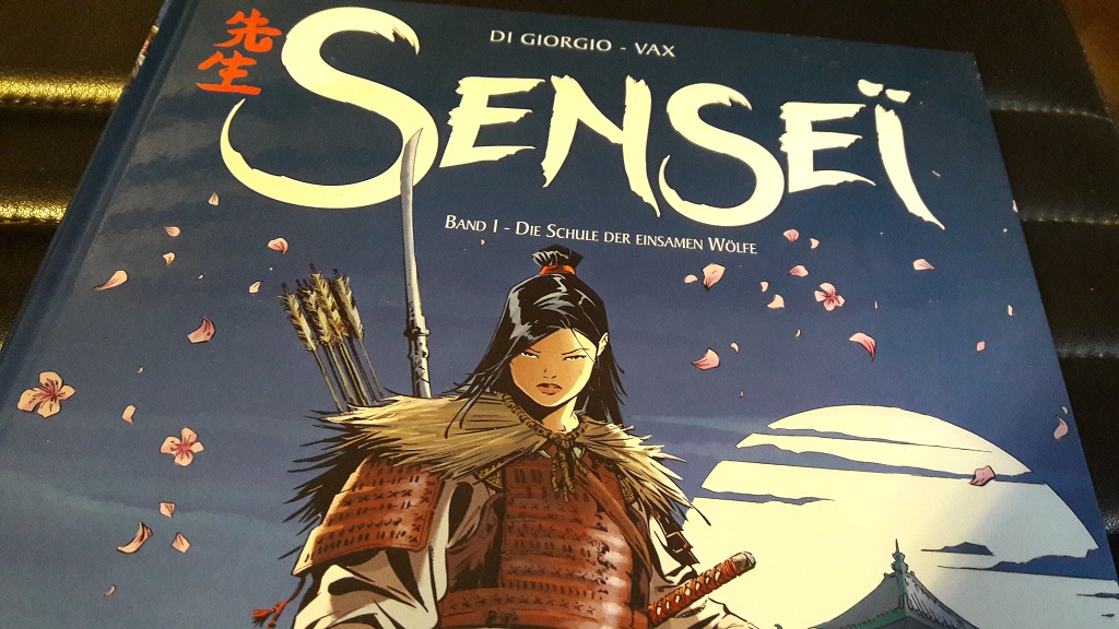 Ausschnitt vom Cover zeigt Samurai und Titelschriftzug