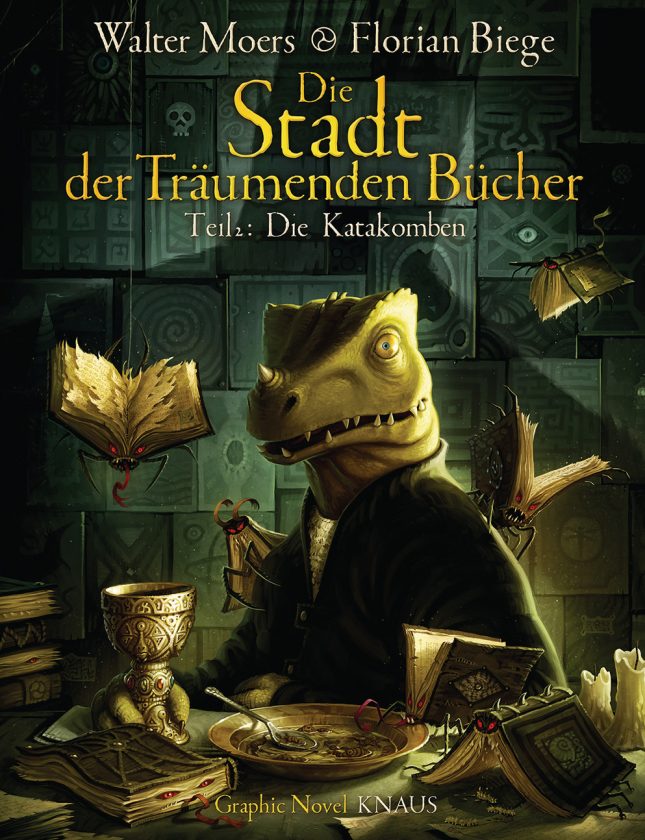 Cover in grün-schwarz mit der Hauptfigur Hildegunst von Mythenmetz