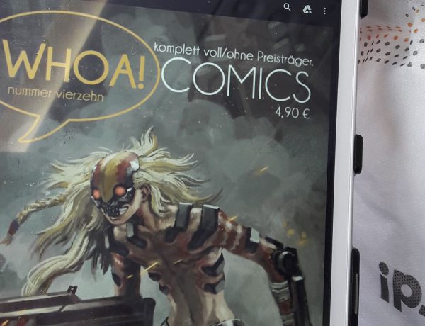 Whoa Comics 14 Titelbild - Comic auf meinem Tablet