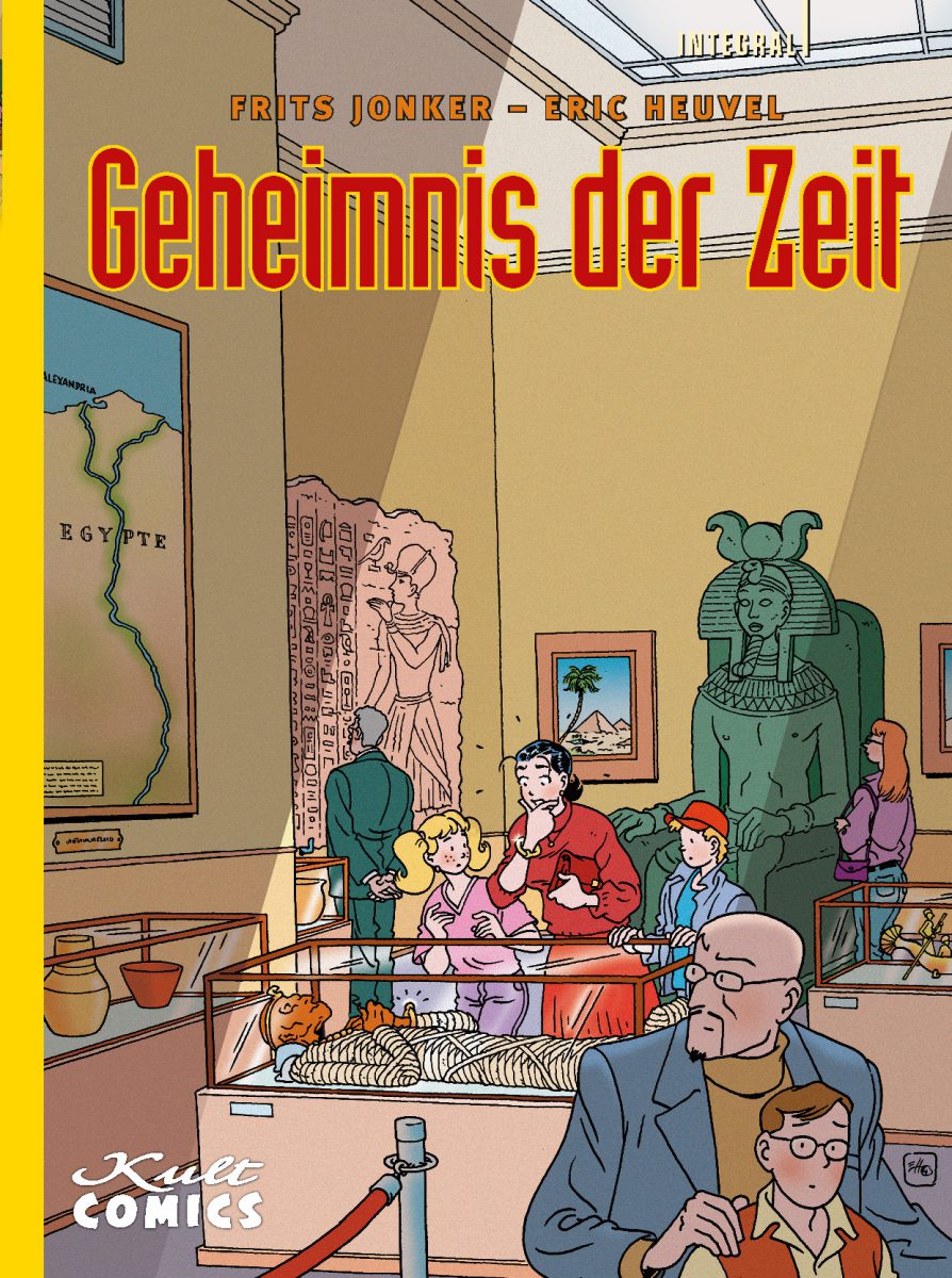 Cover zeigt eine Familie, die in einem Museum eine Mumie im Glaskasten betrachtet