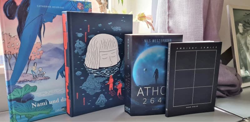 gelesen im März 2022
Vier Bücher nebeneinanderstehend