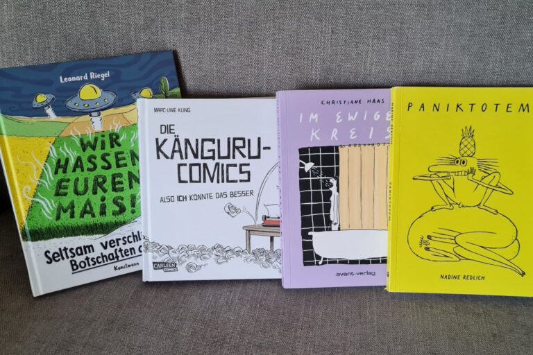 4 x Cartoons und Comicstrips