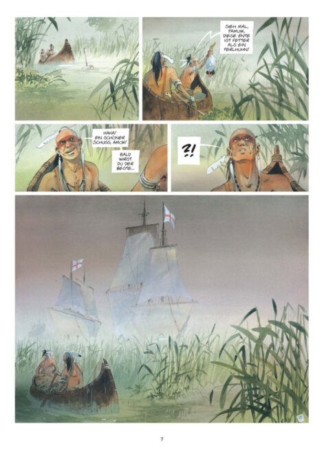 Leseprobe S. 7 Pocahontas von Patrick Prugne