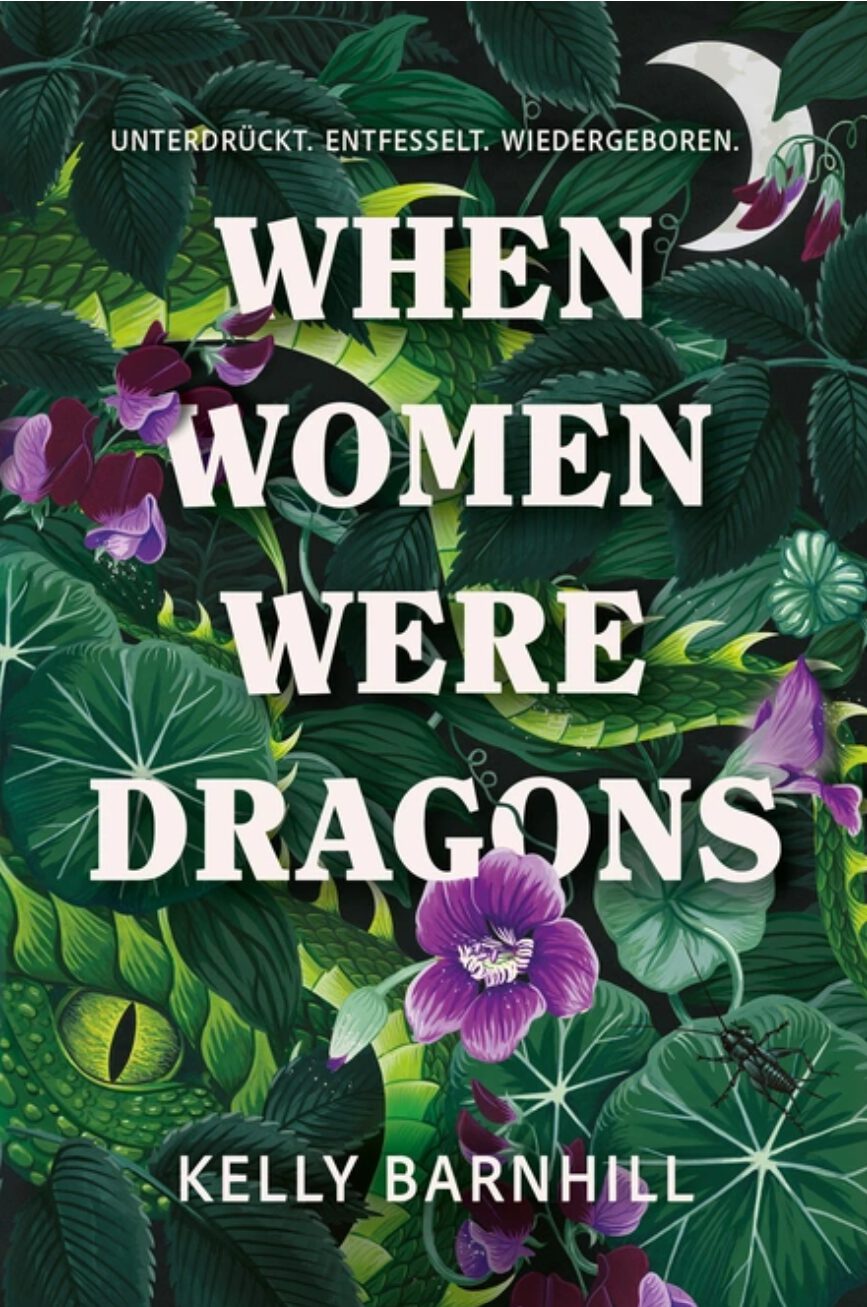 When Women Were Dragons - Cover in grün und lila