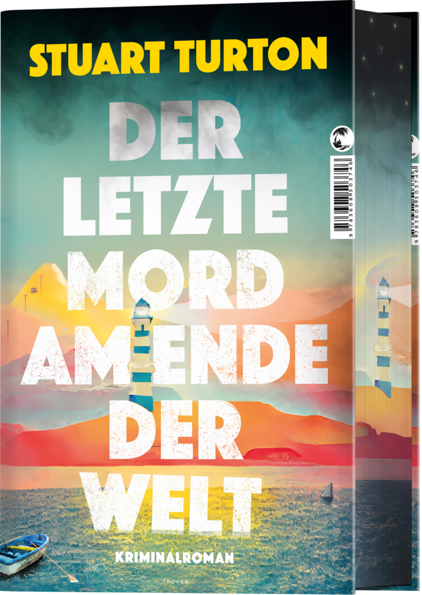 Cover des Buches auf dem eine Insel und ein Leuchtturm zu sehen sind