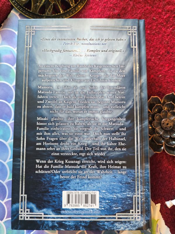 Klappentext auf der Rückseite des Buches